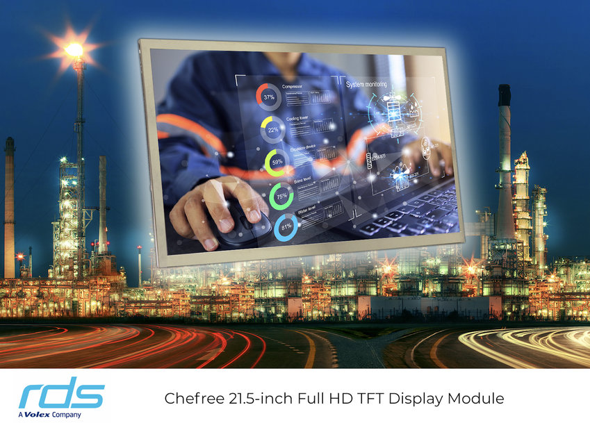 21.5-inch Full HD TFT display features high brightness specification